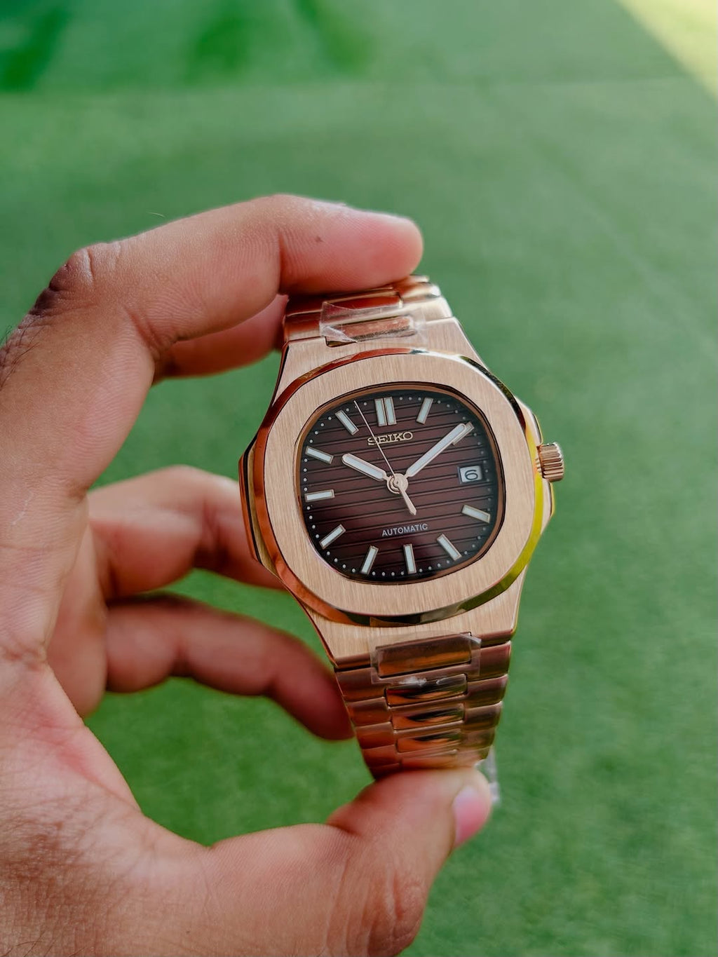 SEIKONAUT MOD - ROSE GOLD - BROWN