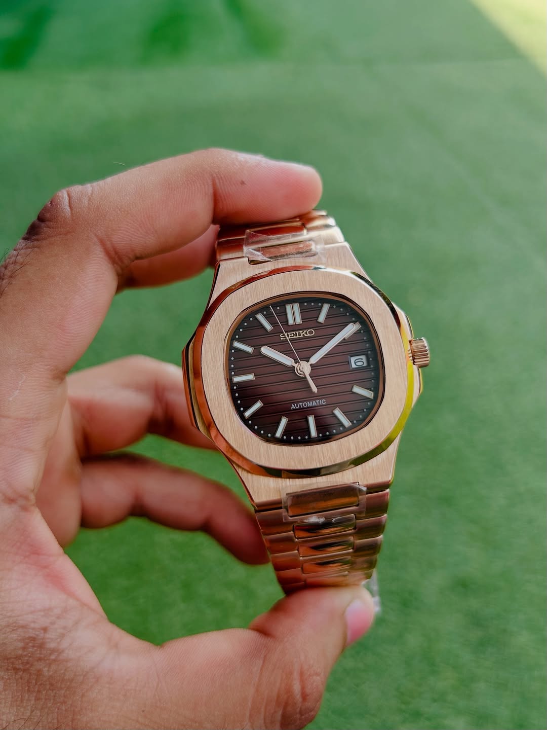 SEIKONAUT MOD - ROSE GOLD - BROWN
