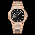 SEIKONAUT MOD - ROSE GOLD - BLACK (OPEN HEART)