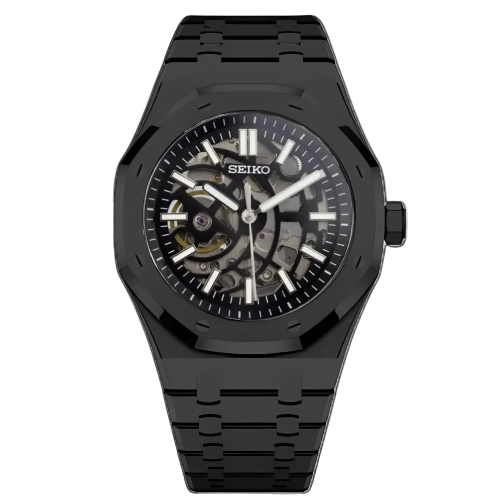 SEIKOAK MOD - BLACKED OUT SKELETON